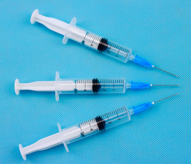 0,5 ml 1ml Luer-Verriegelung und Schlupfringe Medizinische Spritze für Krankenhaus Verwendung 3-teilweise Einweg-Kunststoffspritze mit CE-FDA