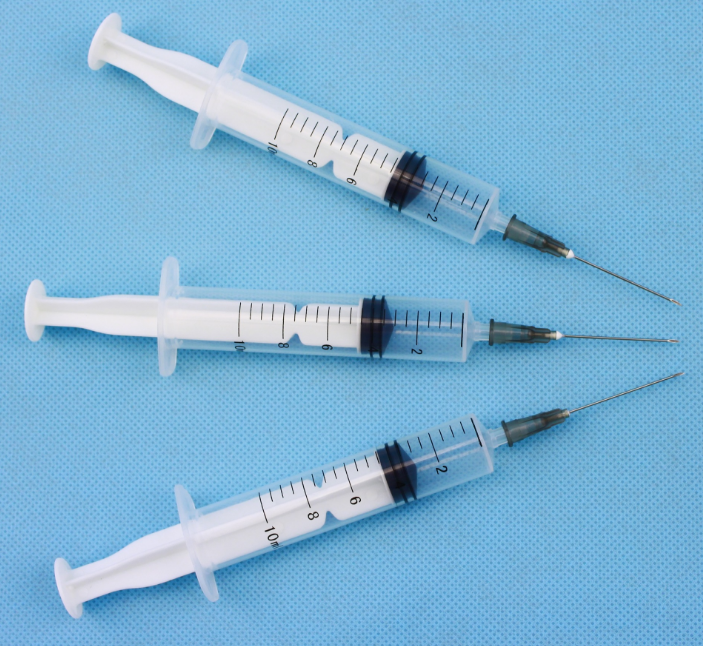 0,5 ml 1ml Luer-Verriegelung und Schlupfringe Medizinische Spritze für Krankenhaus Verwendung 3-teilweise Einweg-Kunststoffspritze mit CE-FDA